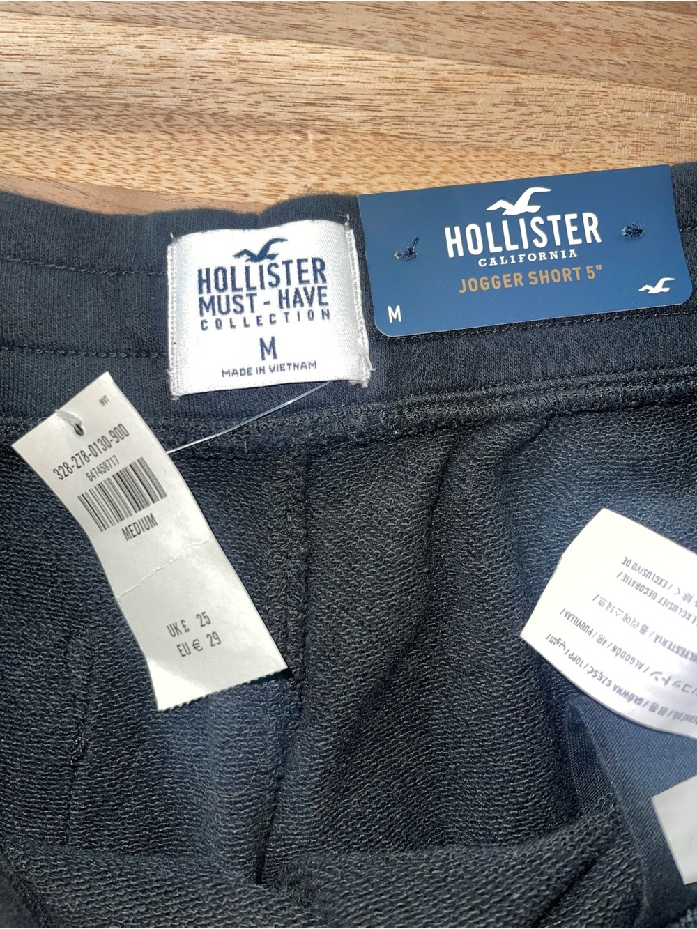 Hollister Navy Jogger Short | Men’s Medium | NWT
